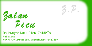 zalan picu business card